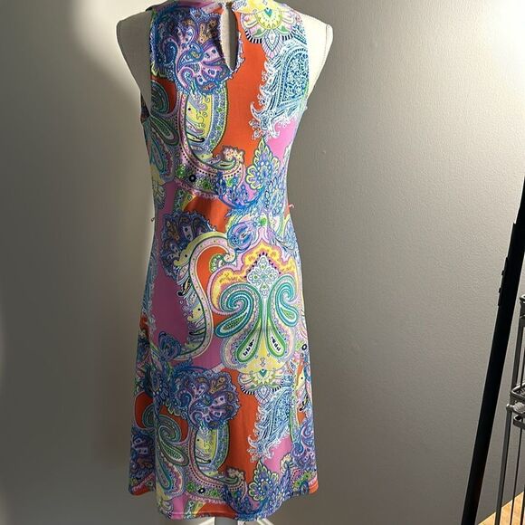 Womens Lauren Ralph Lauren Paisley fitted Dress Small‎ - Picture 3 of 5